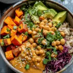 Thai Peanut Sweet Potato Buddha Bowl