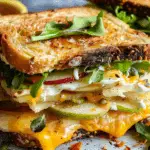 The Ultimate Spicy Cheddar & Apple Fall Veggie Sandwich