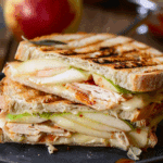 Turkey, Apple & Cheese Panini with Hot Pepper Jelly