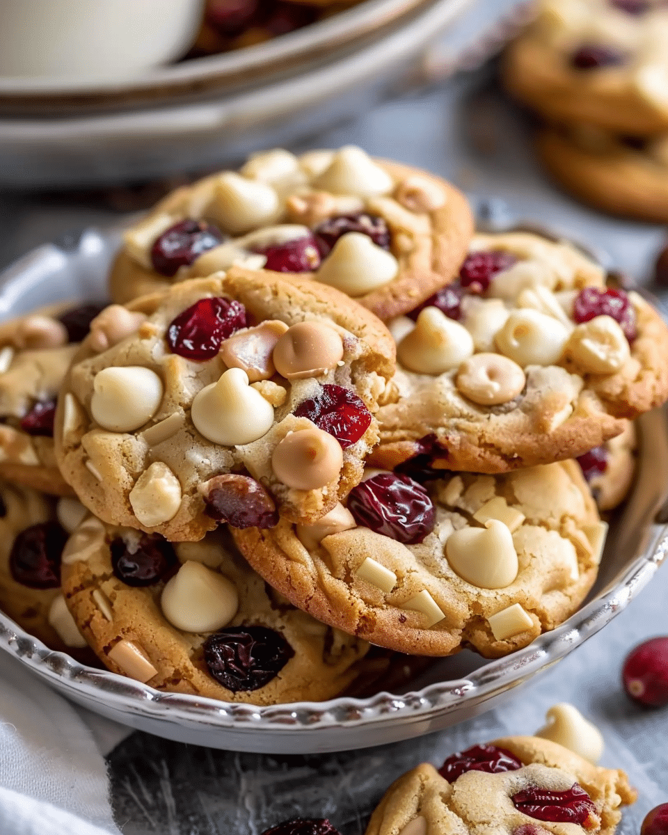 White Chocolate Cranberry Cookies