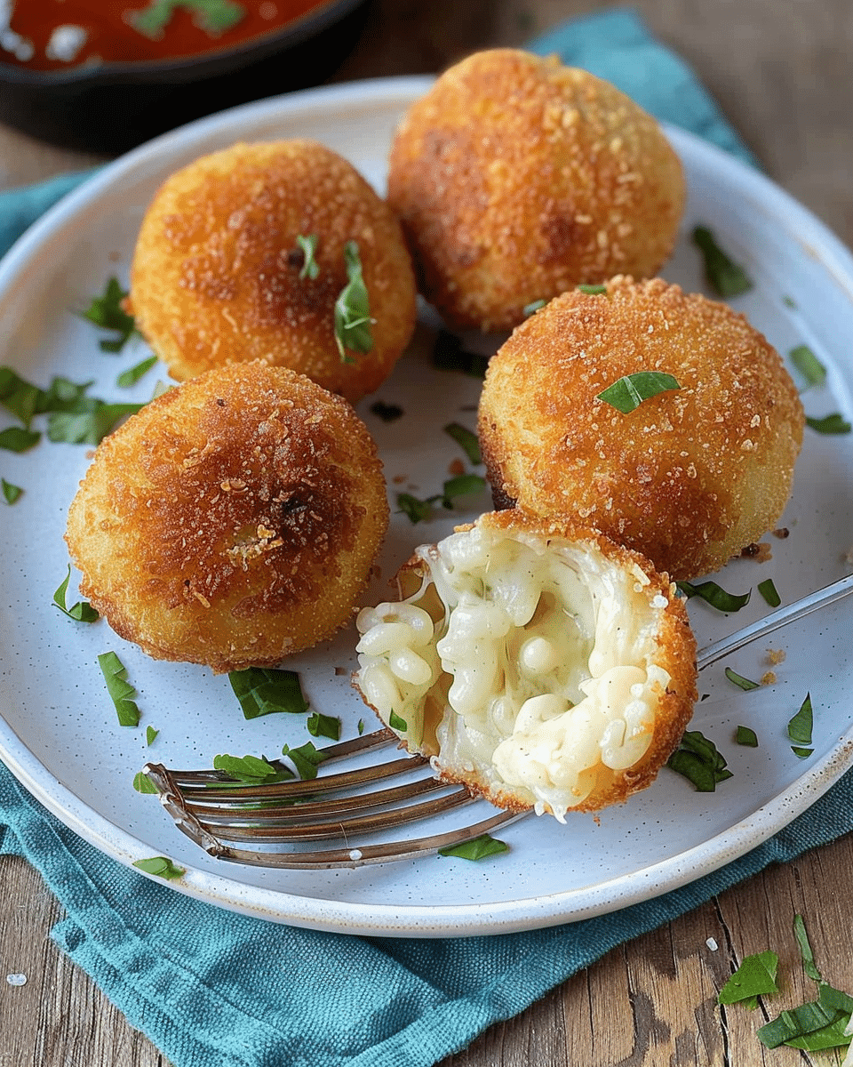 Arancini Filled With Mozzarella