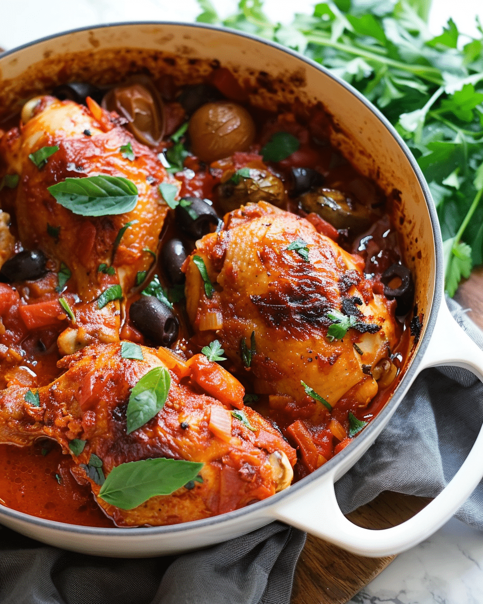Authentic Italian Chicken Cacciatore (Pollo alla Cacciatora)