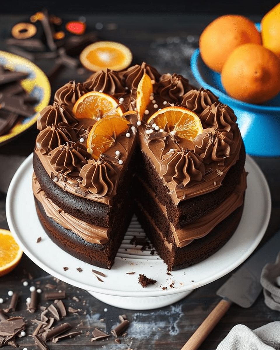 Chocolate Orange Cake {Easy Recipe!}