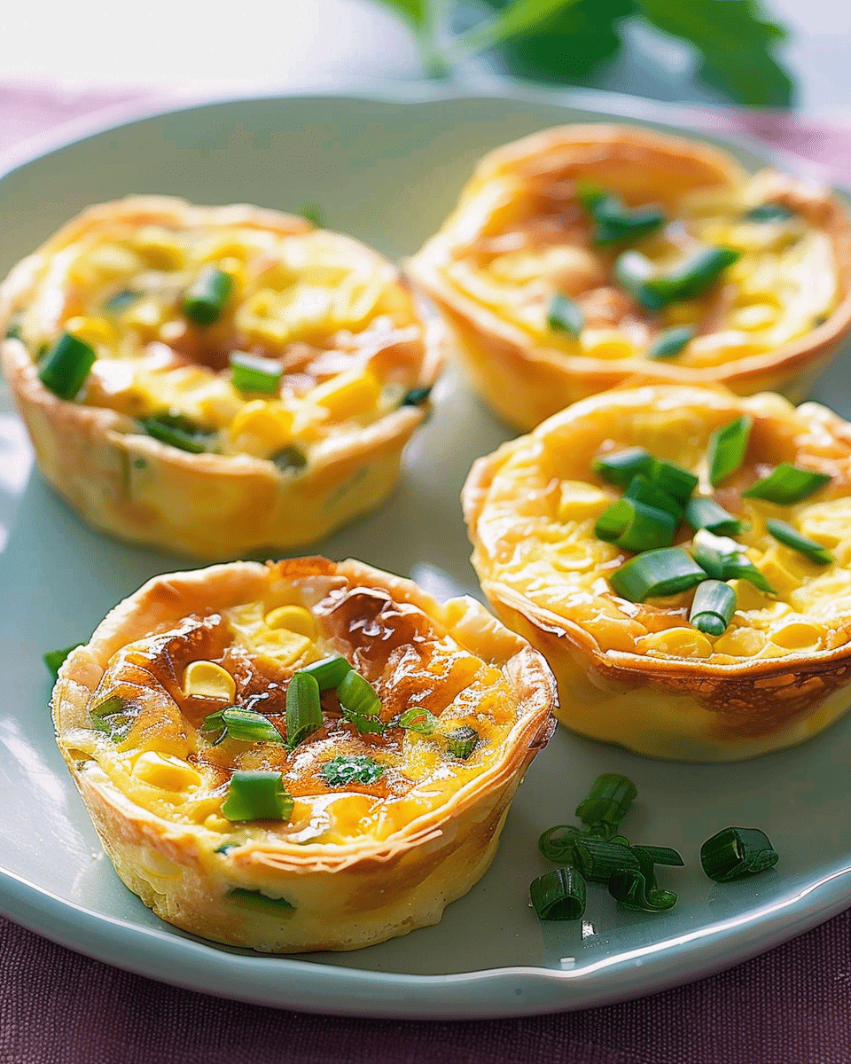 Corn Mini Quiches