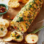 Corn Relish Dip Cheese Log