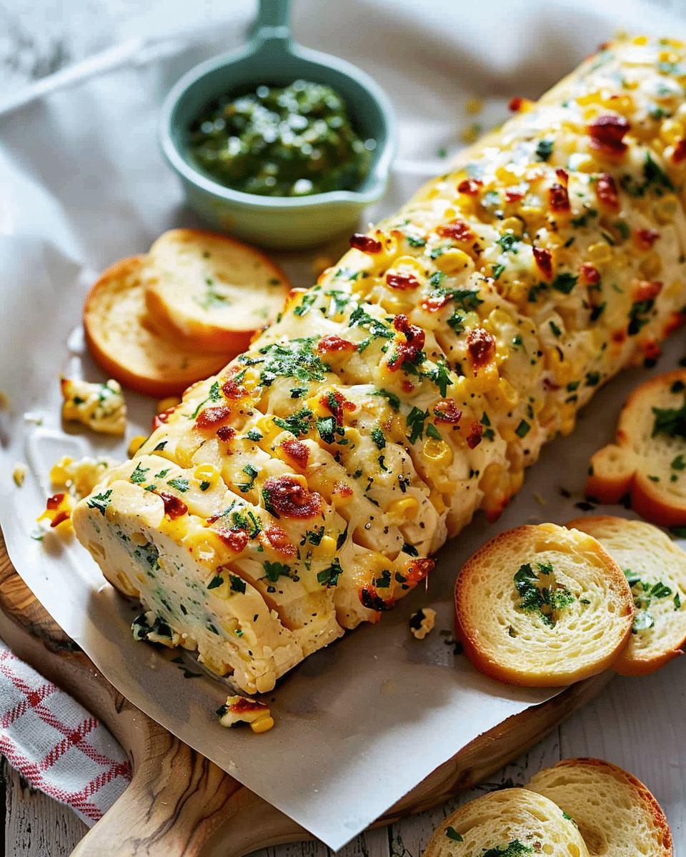 Corn Relish Dip Cheese Log
