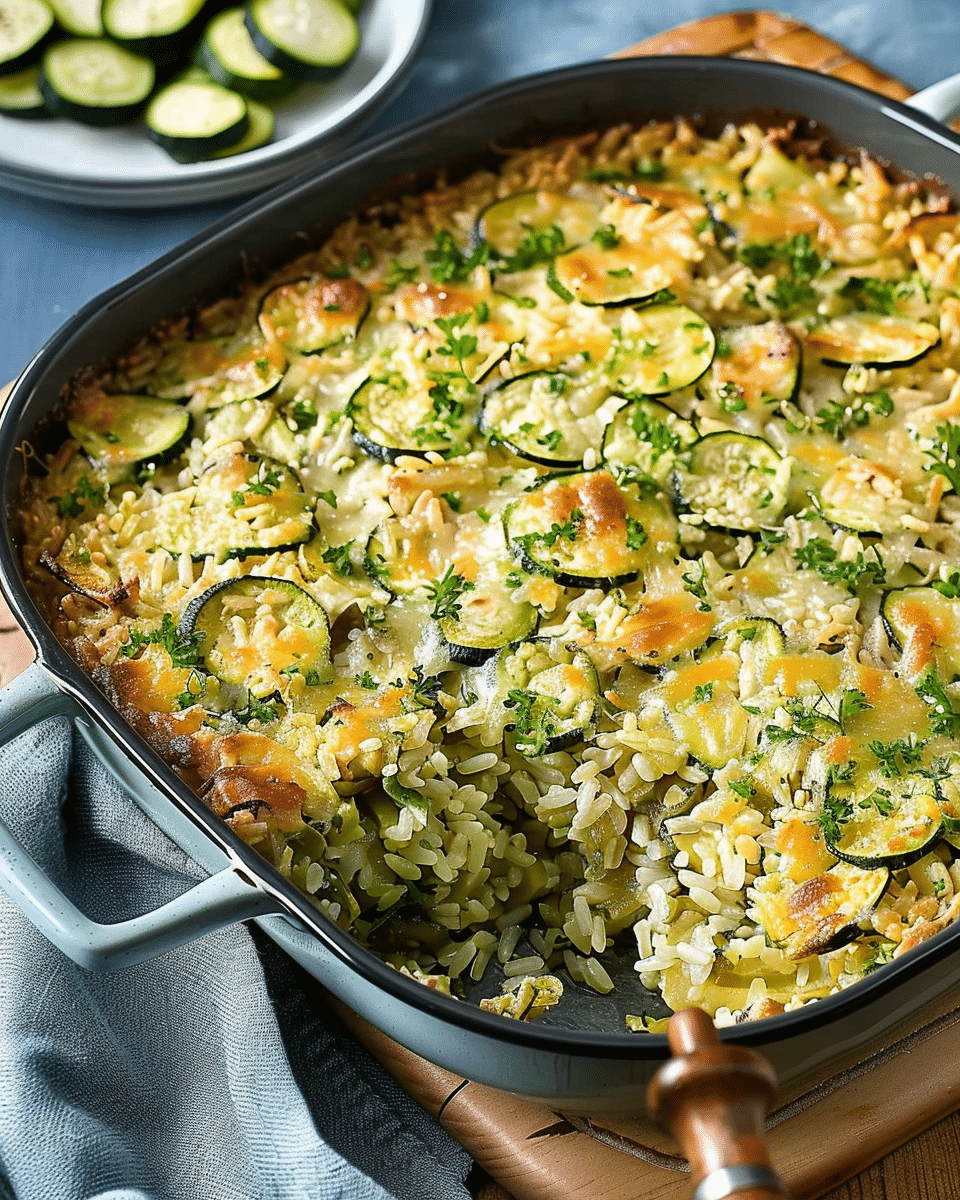 Courgette and Rice Bake