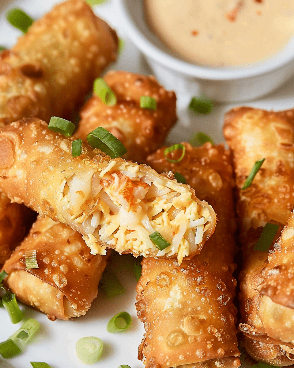 Crab Cake Egg Rolls