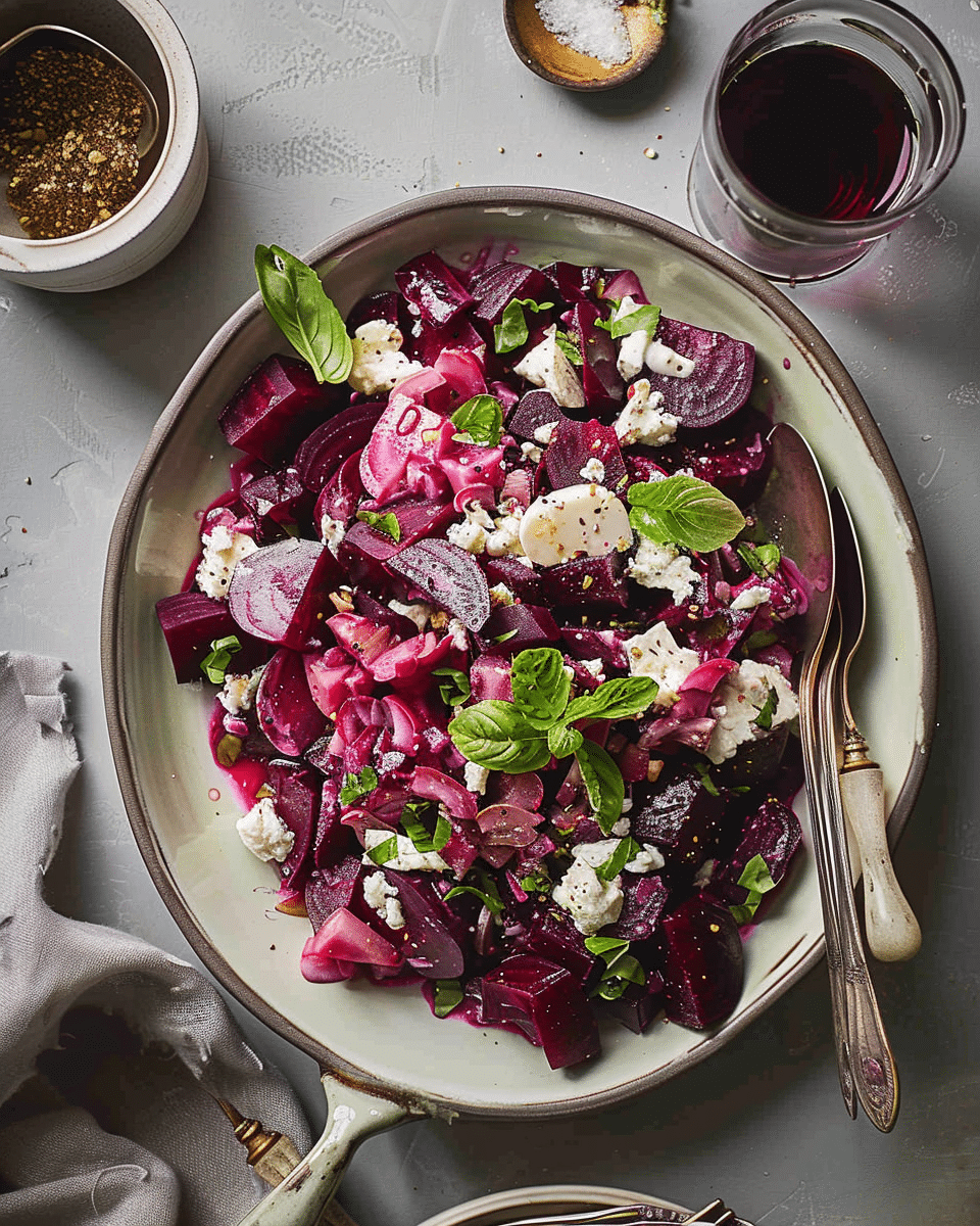 Beetroot Salad {with Feta & Walnuts}