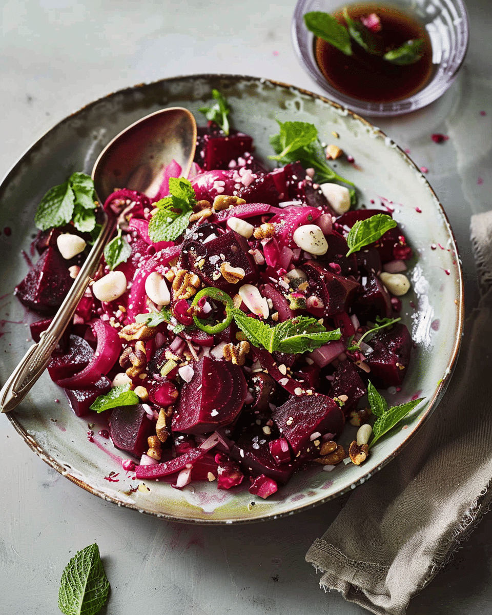 Beetroot Salad {with Feta & Walnuts}