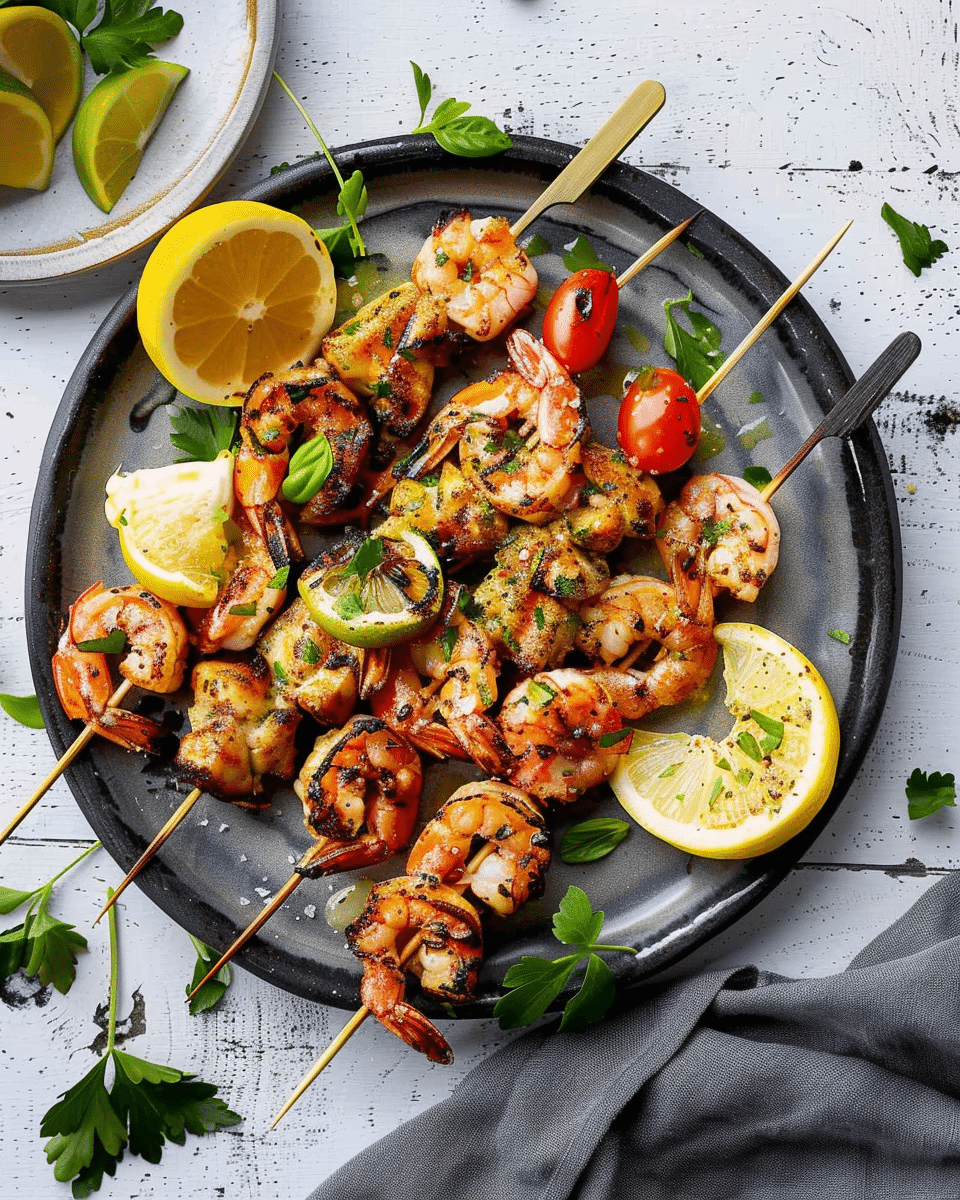 Easy Prawn Skewers