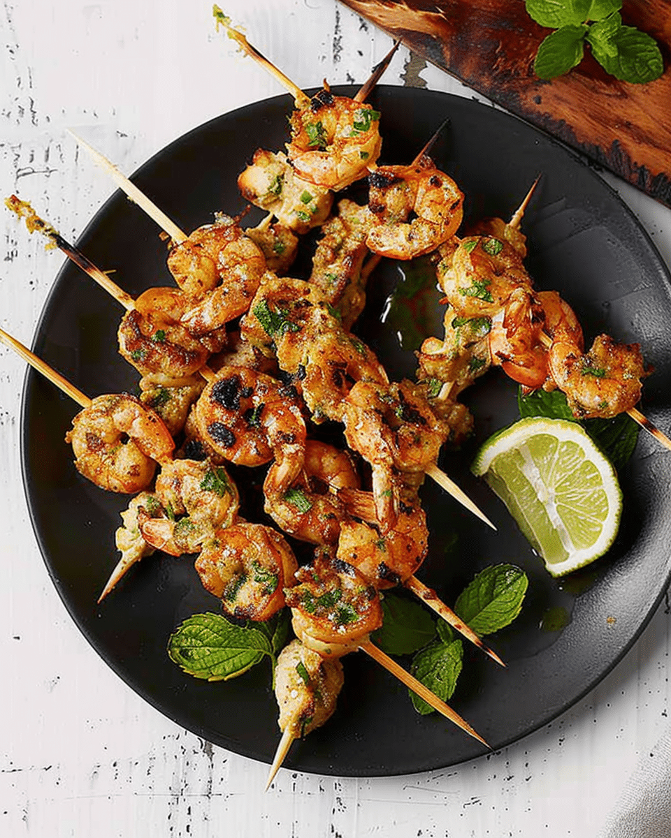 Easy Prawn Skewers