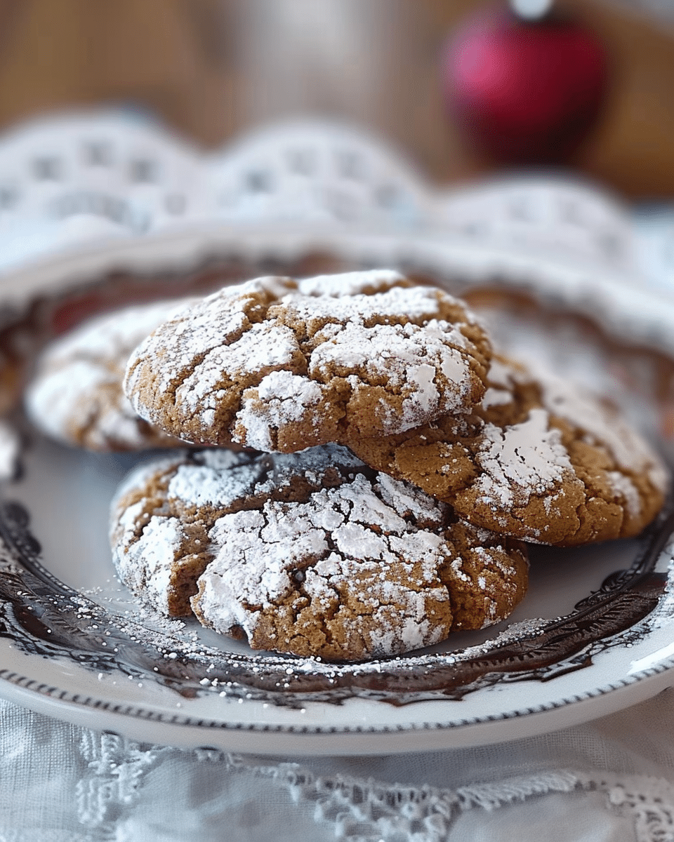 Gingerbread Gooey Butter Cookies