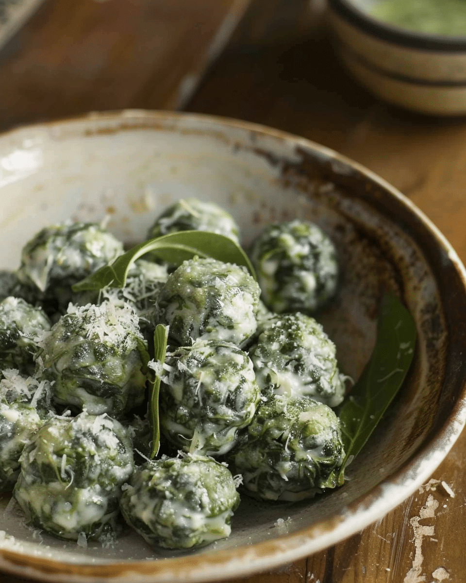 Gnudi with Spinach and Ricotta Cheese