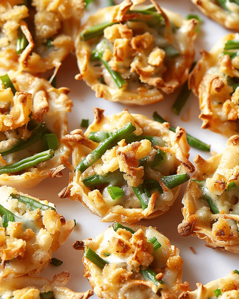 Green Bean Casserole Bites
