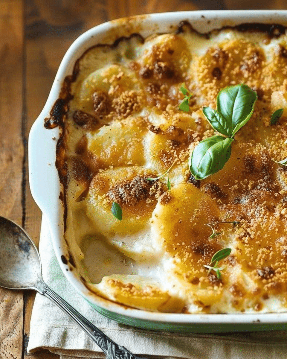 Gruyère-Crisped Potatoes Au Gratin