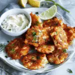 Hot-Smoked Salmon and Potato Fritters