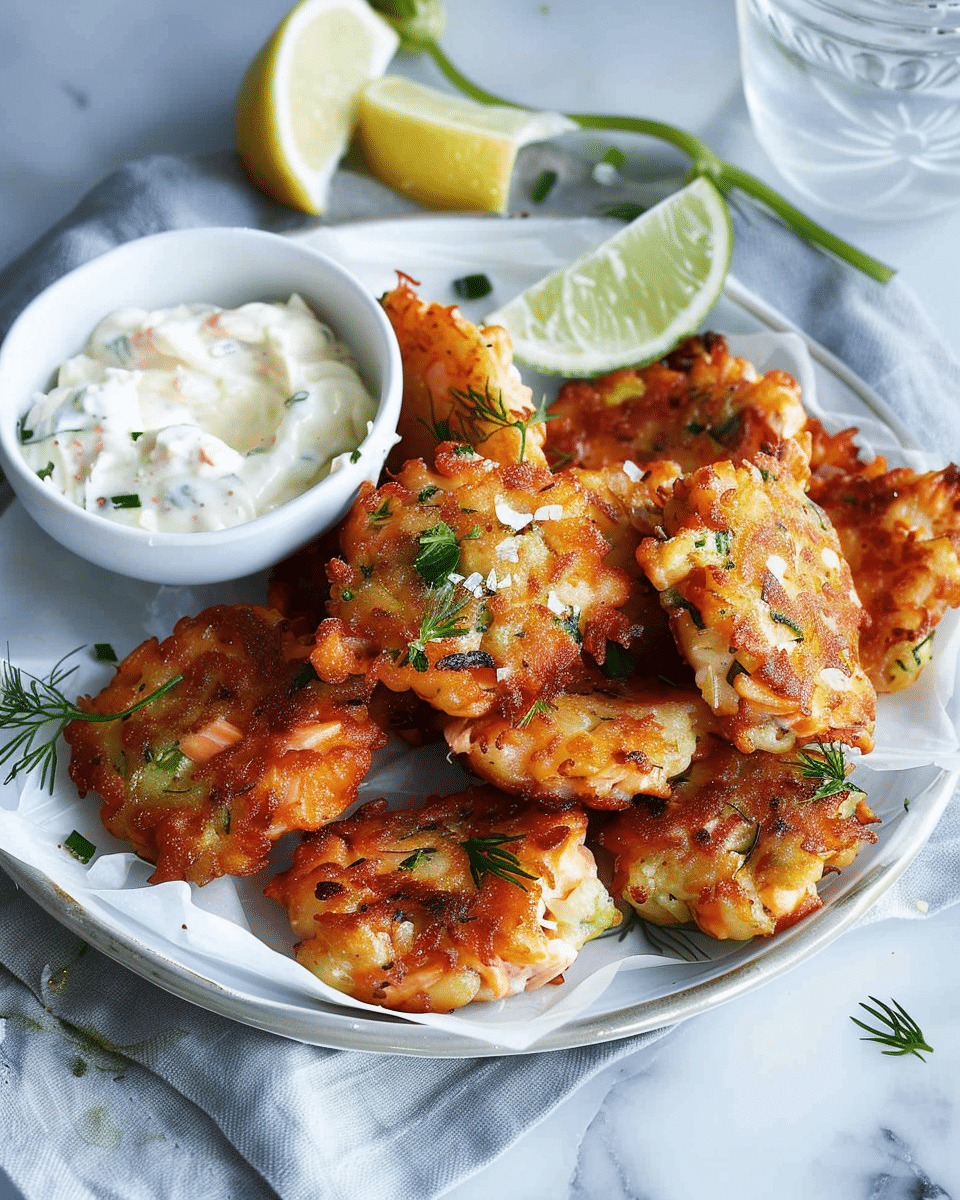 Hot-Smoked Salmon and Potato Fritters