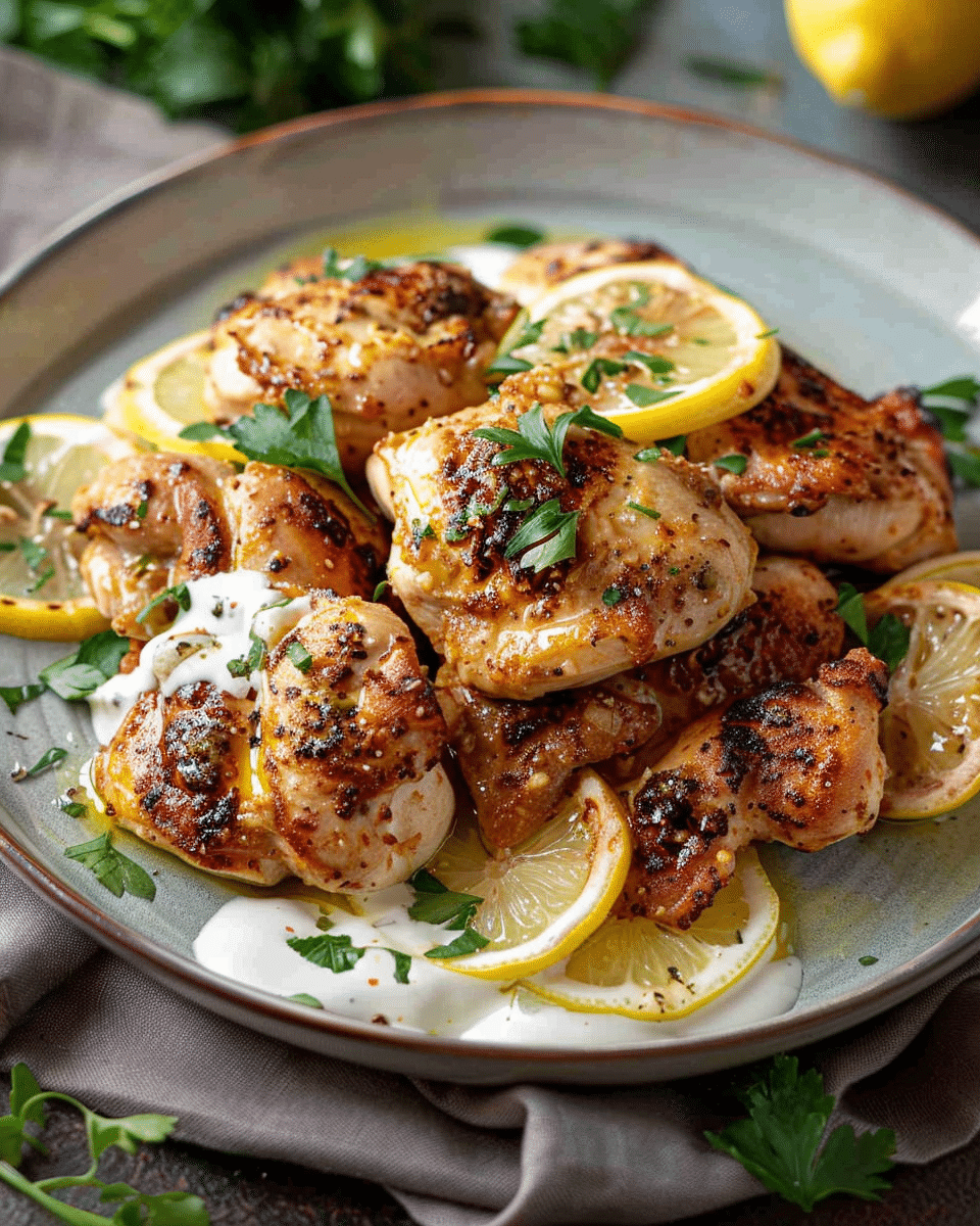 Lebanese Lemon Garlic Chicken – Al Aseel Copycat