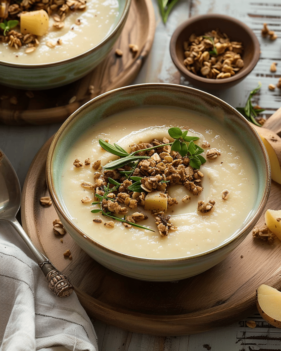 Mashed Potato Soup with Savory Granola