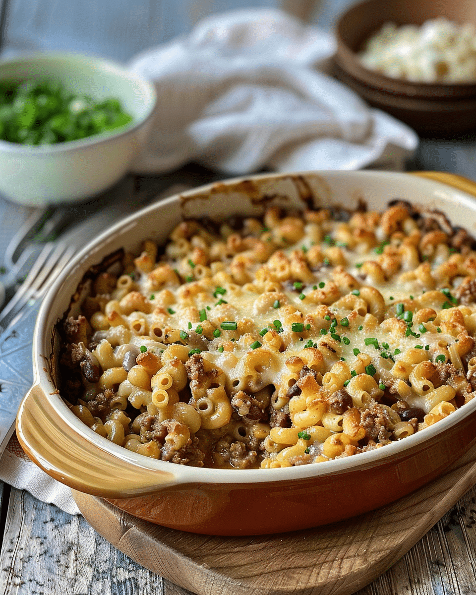 Mince, Macaroni & Bean Casserole