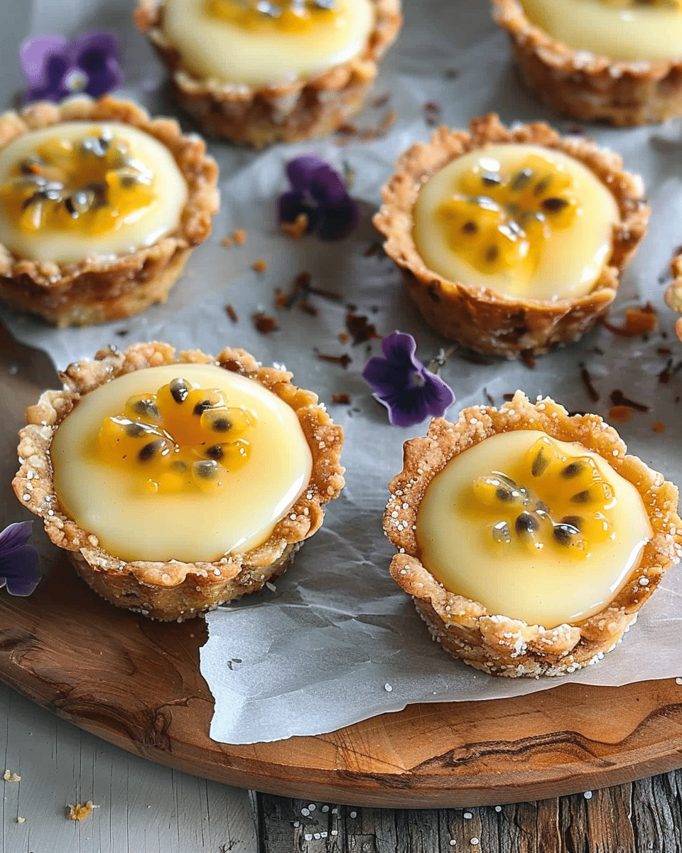 Mini Passionfruit Condensed Milk Tarts