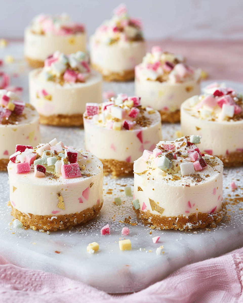 Mini Terrazzo Cheesecakes