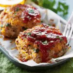 Mini Chicken Meatloaves with Plum Sauce