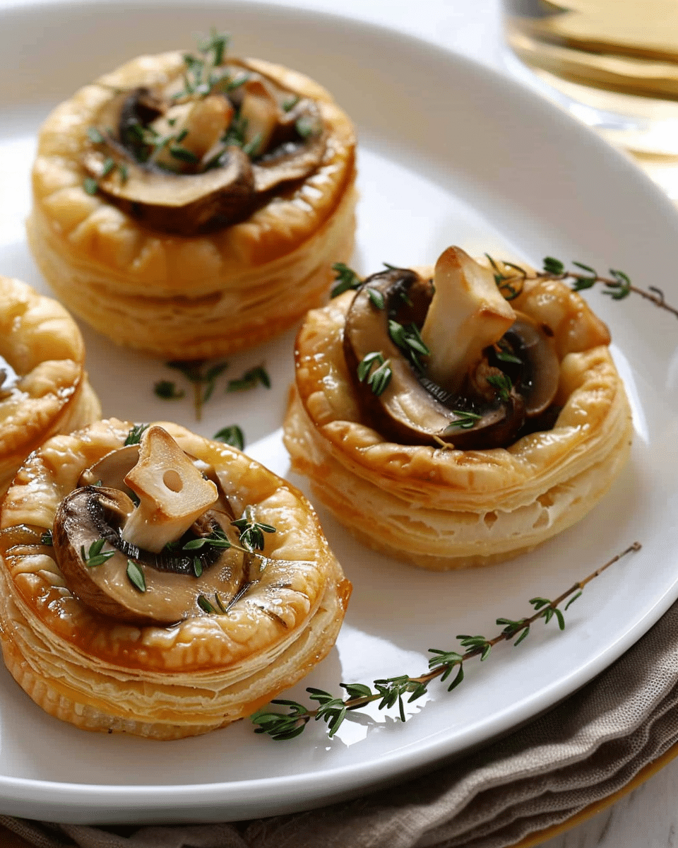 Mushroom and Thyme Vol-au-Vents