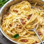 One Pot Creamy Sun Dried Tomato Pasta