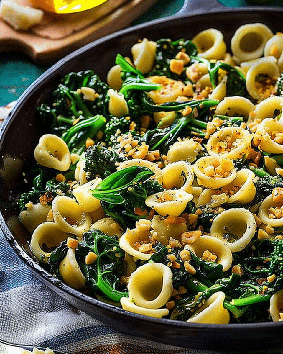 Orecchiette with Broccoli Rabe (Orecchiette with Rapini)