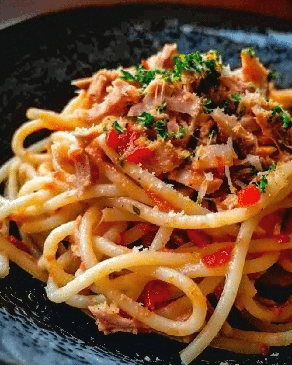Pasta aru Tonnu (Pasta with Tuna)