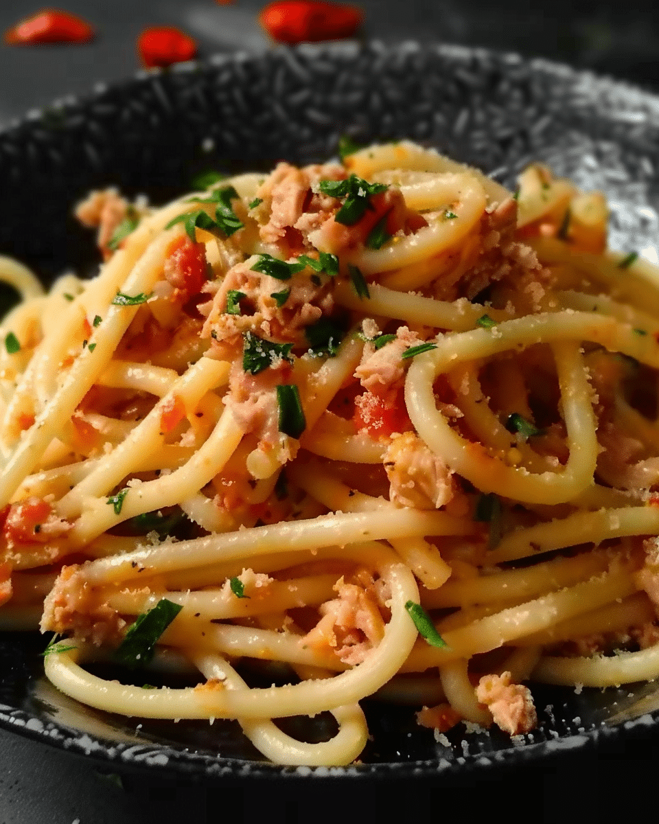 Pasta aru Tonnu (Pasta with Tuna)