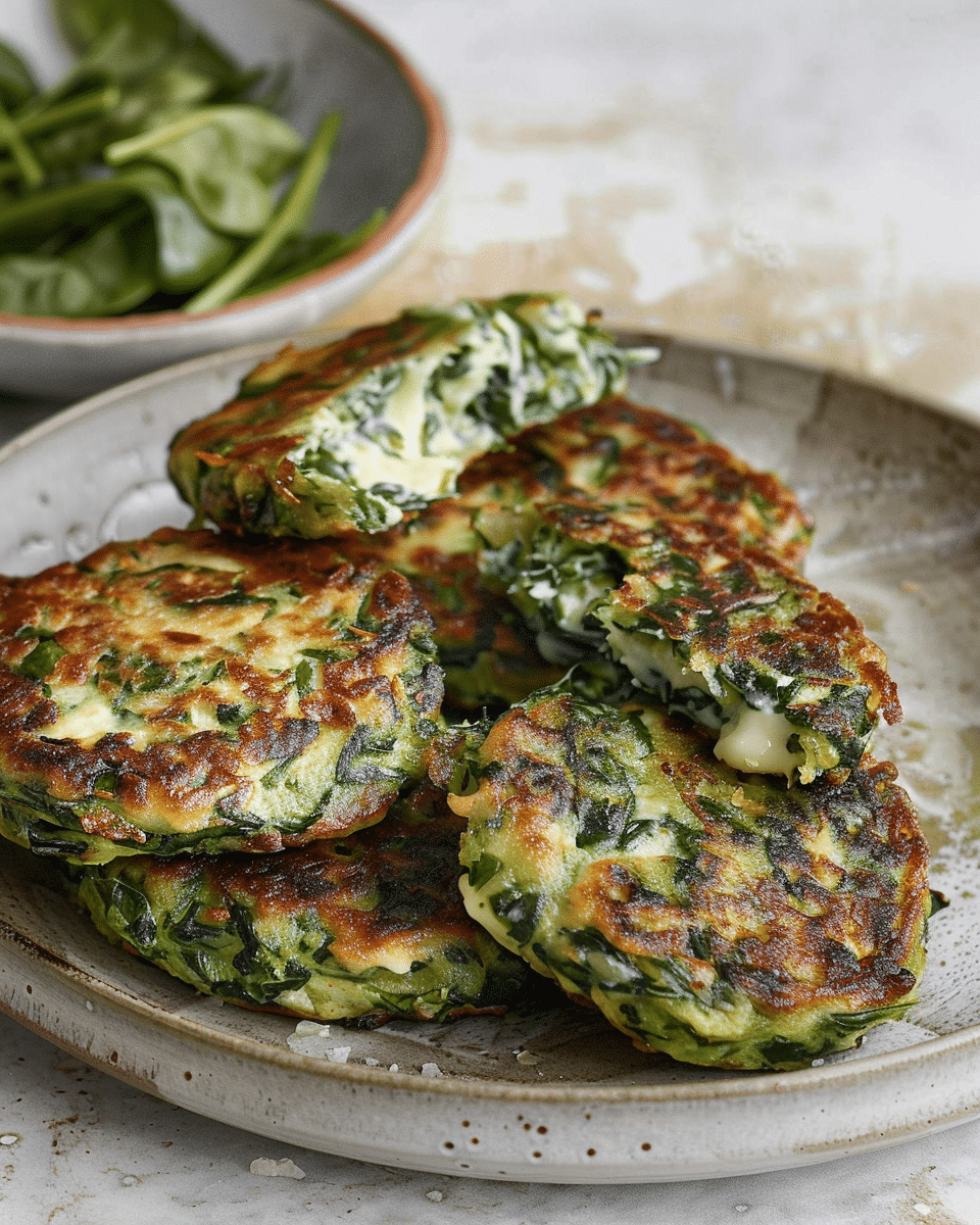 Pie Maker Spinach and Cheese Fritters