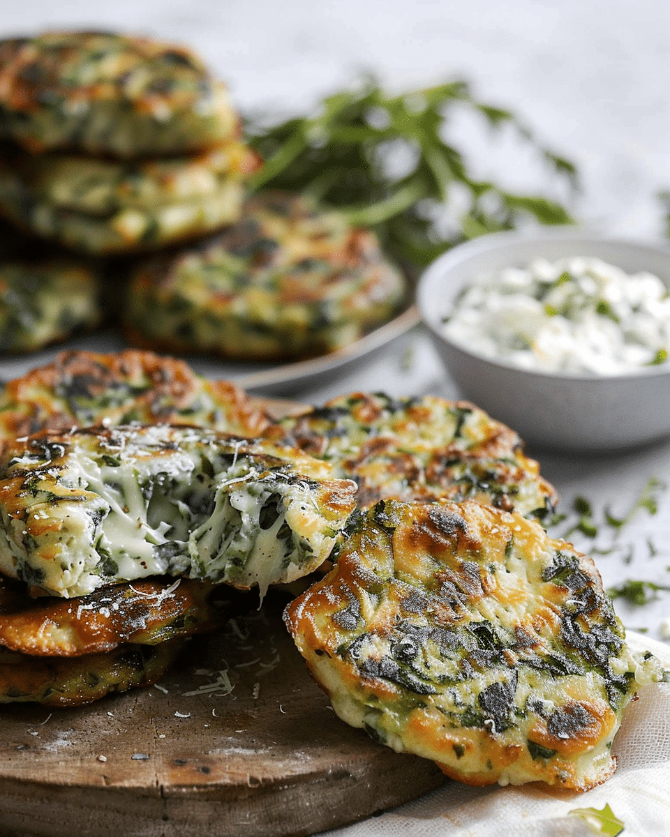 Pie Maker Spinach and Cheese Fritters