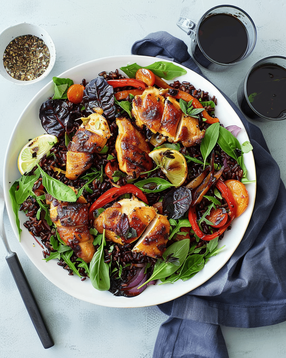 Portuguese Chicken with Black Rice Salad