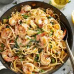 Prawn Pasta {10 Minute Meal}