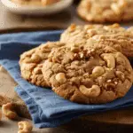 Salted Toffee Cashew Cookies