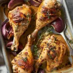 Sheet-Pan Roasted Red Onion Chicken