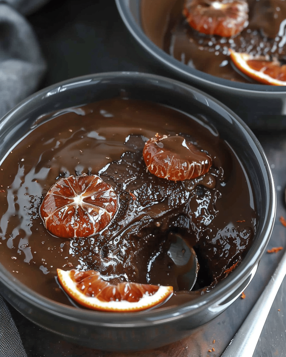 Slow Cooker Chocolate Orange Pudding