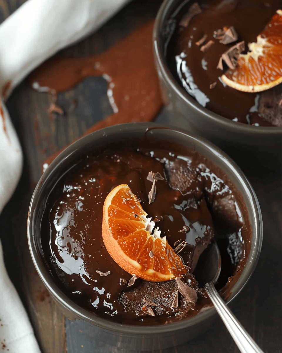 Slow Cooker Chocolate Orange Pudding