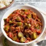Stewed Tomatoes and Okra
