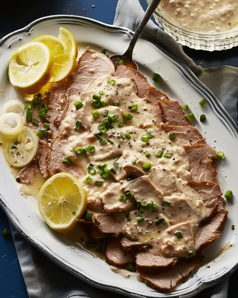 Vitello Tonnato – Veal With Tuna Sauce and Capers