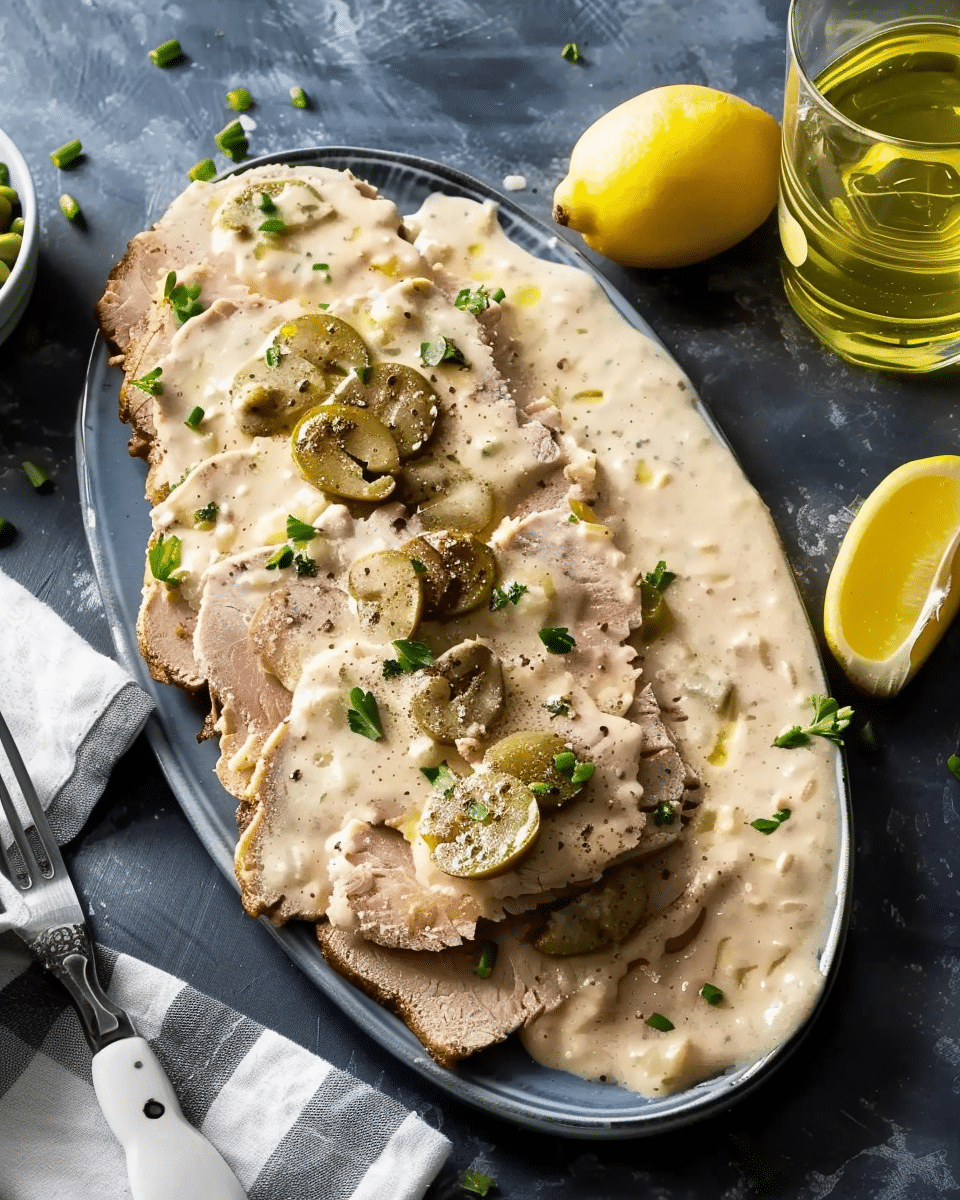 Vitello Tonnato – Veal With Tuna Sauce and Capers