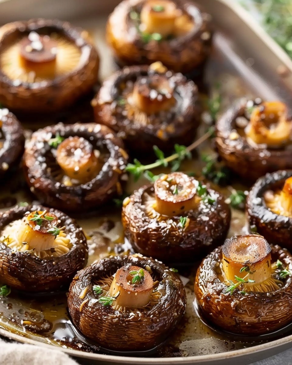 15-Minute Air Fryer Garlic Mushrooms with Thyme You’ll Crave