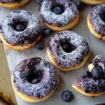 Baked Blueberry Sour Cream Doughnuts