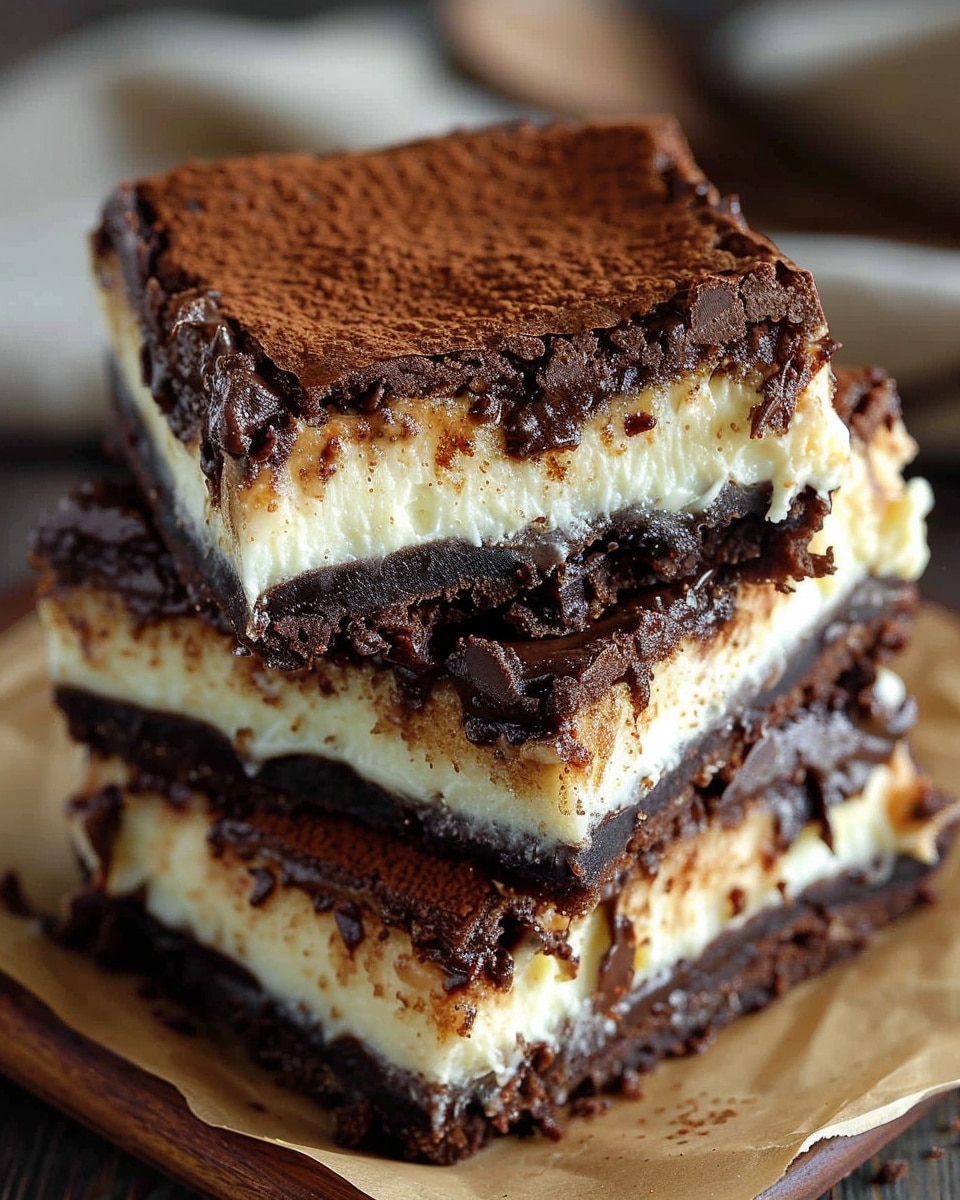 Brownie Bottom Cheesecake Bars