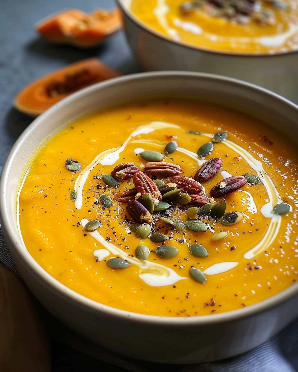 Butternut Squash Soup with Maple and Pepitas