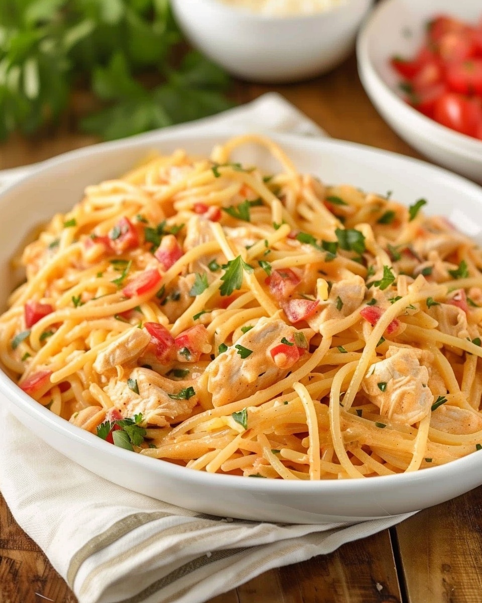 Chicken Spaghetti with Rotel