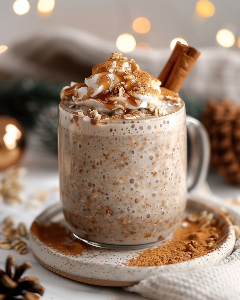 Cozy Gingerbread Protein Overnight Oats Recipe